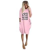 Algopix Similar Product 2 - Beihxwe Women Plus SizeTunic Dress Long