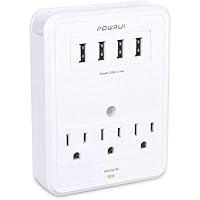 Algopix Similar Product 4 - POWRUI Multi Wall Outlet Adapter Surge