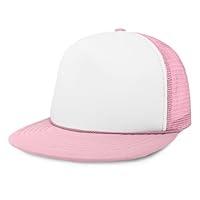 Algopix Similar Product 20 - DALIX Flat Billed Trucker Cap with Mesh