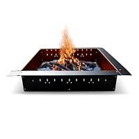 Algopix Similar Product 17 - FIREBUGGZ Square Steel Fire Pit Insert