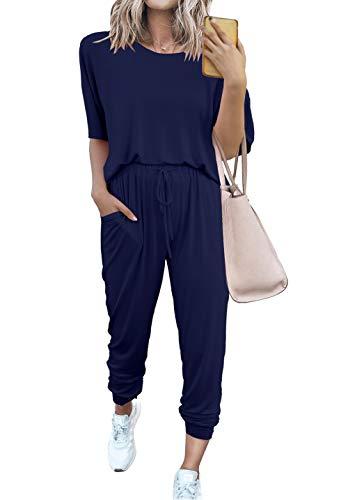 Best Deal for PRETTYGARDEN Women's Two Piece Outfit Short Sleeve Pullover