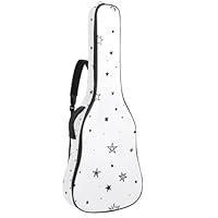 Algopix Similar Product 12 - ASEDRFgt Black Stars White Guitar Bag