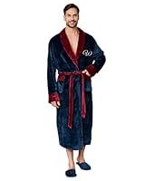 Algopix Similar Product 8 - Lotus Linen Mens Plush Robe Soft