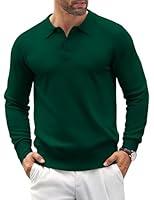 Algopix Similar Product 12 - COOFANDY Mens Polo Shirt Casual Knit