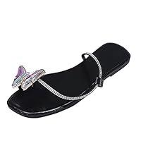 Algopix Similar Product 9 - PLENTOP Sparkly Sandals Slippers with