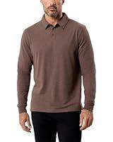 Algopix Similar Product 6 - INTO THE AM Long Sleeve Polo Shirts for