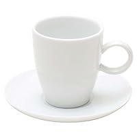 Algopix Similar Product 14 - Whiteware Espresso Cup and Saucer Set