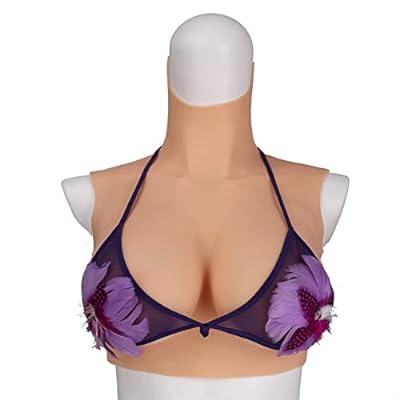 Lifelike Crew Neck Silicone Suit Breast Forms Artificial Fake