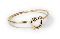 Algopix Similar Product 7 - 14k Solid Gold Stacking Knot Ring