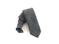Algopix Similar Product 12 - Mens Necktie  Grey Narrow Necktie with