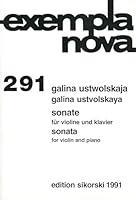 Algopix Similar Product 20 - Galina Ustvolskaya  Sonata for Violin