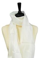 Algopix Similar Product 11 - PEBEO Pure Silk Shawl, White, 45x180cm
