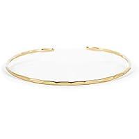Algopix Similar Product 5 - Thin Hammered Cuff in 14K Gold Fill