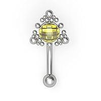 Algopix Similar Product 9 - CZ Rook Piercing Implant Grade Titanium