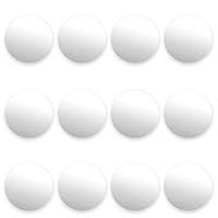 Algopix Similar Product 8 - 12 Pack of Smooth White Foosballs for