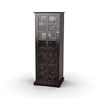Algopix Similar Product 5 - Atlantic Windowpane Wood Wine Cabinet 