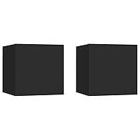 Algopix Similar Product 4 - vidaXL Wall Mounted TV Cabinets 2 pcs