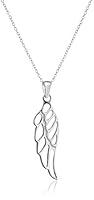 Algopix Similar Product 8 - Sterling Silver Angel Wing Drop Pendant