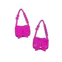 Algopix Similar Product 3 - 10 Pink Bow Fashion Doll Purses