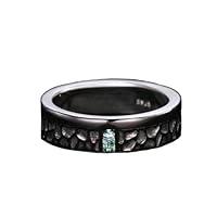 Algopix Similar Product 8 - Flpruy Moss Agate Ring Men Sterling