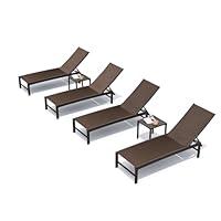 Algopix Similar Product 17 - Crestlive Products 4PCS Chaise Lounge