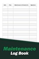 Algopix Similar Product 12 - Maintenance Log Book for Tracking