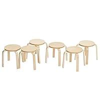 Algopix Similar Product 16 - ECR4Kids Bentwood Stackable Stools
