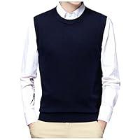 Algopix Similar Product 7 - XINSHIDE Sweater Vest for Men Crewneck