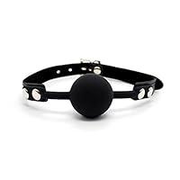 Algopix Similar Product 20 - Ball Gag Black Silicone Gag