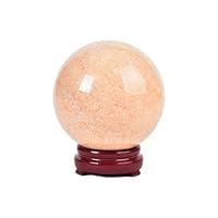 Algopix Similar Product 8 - JIC Gem Real Sunstone Crystal Sphere