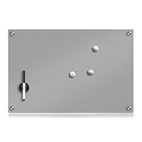 Algopix Similar Product 16 - Zeller 11666 Glass Memo Board Grey 60