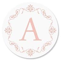 Algopix Similar Product 16 - Personalized Ornate Initial Envelope