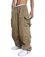 Algopix Similar Product 20 - ZABCSSR Mens Baggy Cargo Pants Elastic