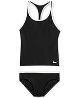 Algopix Similar Product 5 - Nike Girls Solid Racerback Tankini