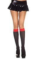 Algopix Similar Product 4 - Music Legs Womens Two Tone Knee Highs