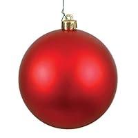 Algopix Similar Product 18 - Vickerman 10" Red Matte Ball Ornament