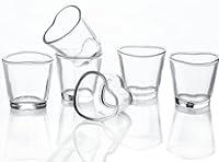 Algopix Similar Product 20 - Srgeilzati Heart Shot Glasses Set of 6