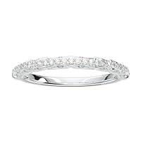 Algopix Similar Product 9 - 14K White Gold Vintage Wedding Band