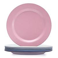 Algopix Similar Product 17 - 6pcs Bamboo Toddler Plates 8 x 8