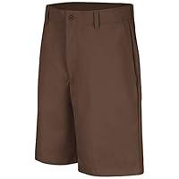 Algopix Similar Product 16 - Red Kap Mens Plain Front Short Brown
