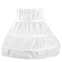 Algopix Similar Product 17 - OULII Girls Petticoat Half Slip 3 Hoop