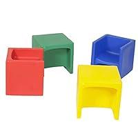 Algopix Similar Product 16 - Childrens Factory Cube Chairs Set4