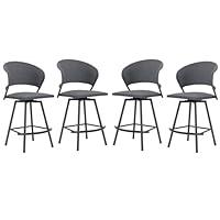 Algopix Similar Product 18 - VICLLAX Outdoor Swivel Bar Stools Set