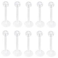 Algopix Similar Product 9 - Oasis Plus 10pcs 16G 10mm Post Clear