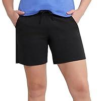 Algopix Similar Product 17 - Hanes Womens Jersey Pocket Shorts
