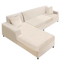 Algopix Similar Product 17 - NAISI Sectional Couch Cover 4 Pieces