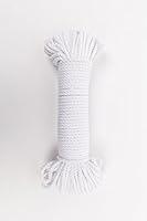 Algopix Similar Product 5 - 100' 5mm Cotton Rope - Bright White
