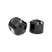 Algopix Similar Product 15 - Diamond Cut Crown Bolt Cap Set for Twin