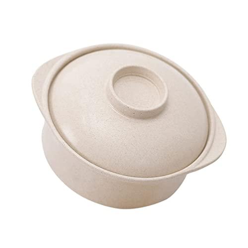 Chubacoo Ceramic Bowl with Lid: Soup Bowls with Lids Microwave Safe - Food  Prep Bowls with Lids - Salad Bowls Set of 4 for Picnic, Camping - Lunch