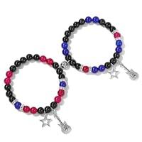 Algopix Similar Product 7 - WCRAZYE Matching Bracelets for Couples